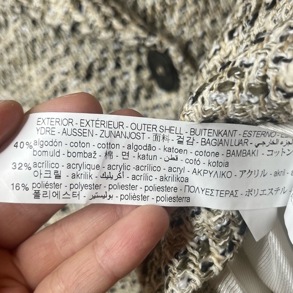 ZARA Double Breasted Preppy Plaid Tweed Classic Blazer - Picture 7 of 8